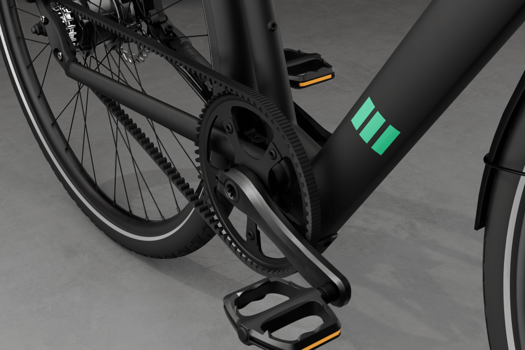 leichtes e bike mit riemenantrieb